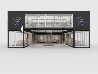 Container Cafe 3 3D model