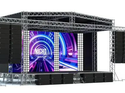 Concert Stage 01 3D model