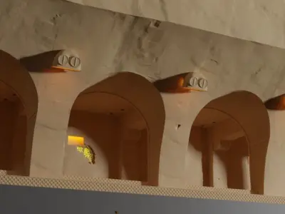 Jabbas Throne Room - Set 3 - Hangouts Area  1-6 scale Hottoys 3D print model