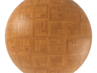 Parquet - Laminate - Wooden floor 4 in 1 3D model 11
