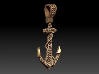ANCHOR PENDANT 3D print model get