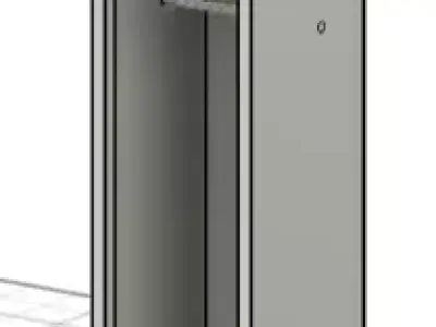 Industrial metal Locker 3D model