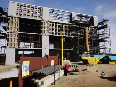 CR SERIES - Construction Pack For Unreal Low-poly 3D model