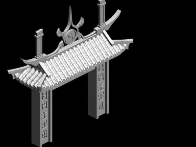 Game Taoist - gossip Tai Chi - door 3D model