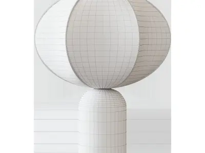 TABLE LAMP GOLD COLOR BALLOON 3D model
