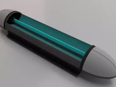 Sci-Fi Bridge Low-poly 3D model