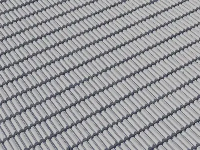 Vintage Clay Pantile Roof Texture