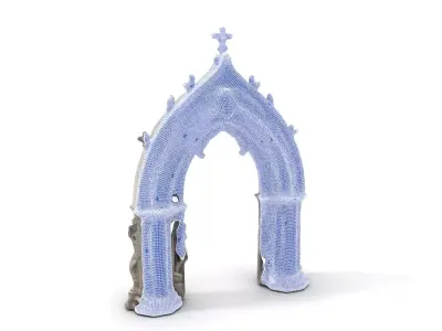 Gothic Stone Archway model pack Low-poly 3D model