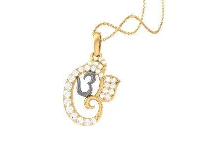 Spiritual Ganesha Pendant 3D print model