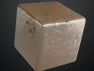White Metal Gold PBR Seamless Texture