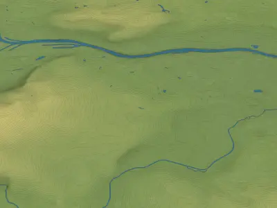 Frankfurt - Topography Terrain 3D City 3D Model Pack