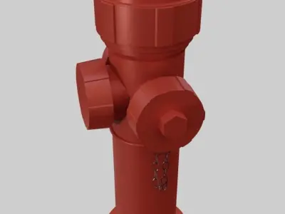 Fire Hydrant - Safety and Emergency Equipment Low-poly 3D model