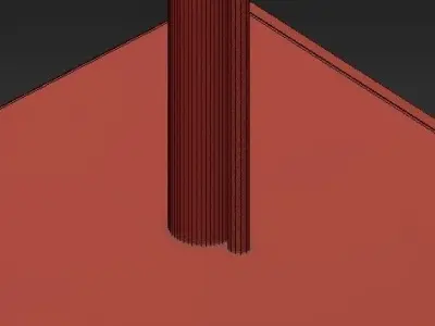 Sweet Looking Table And Floor Lamp 3D model