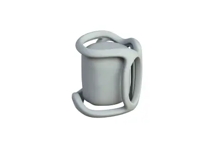 SciFi Shape Object Low Poly  Low-poly 3D model