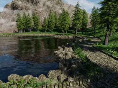 Park Pound Scene 3D model