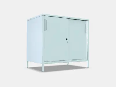 TROTTEN Cabinet with sliding doors 2 Low-poly 3D model