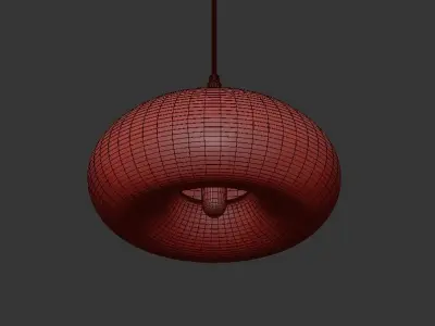 Ting w glass pendant light 3D model