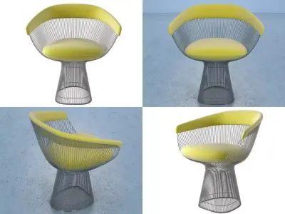 Platner Armchair 3D model