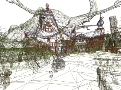 Architectural exterior 06 3D model