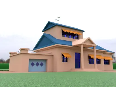 OGGY HOUSE Low-poly 3D model