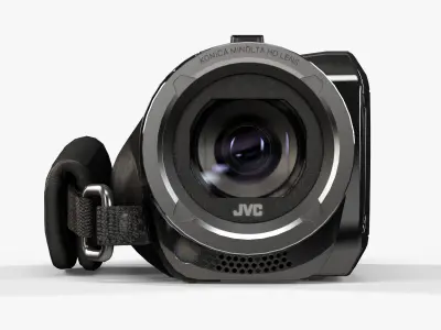 JVC Everio GZ-R70B camcorder Low-poly 3D model