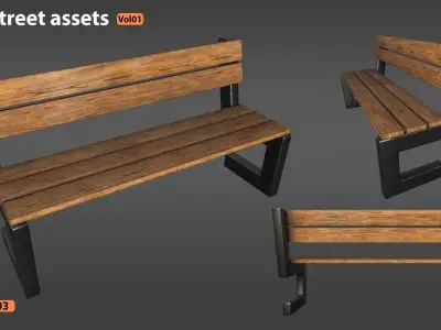 14 Street Assets vol01 3D model