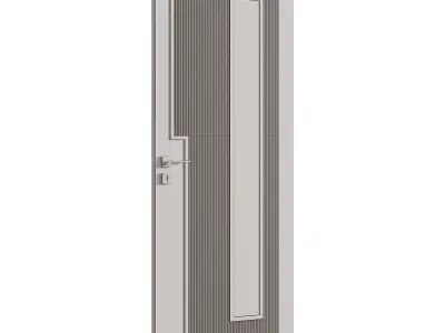Interior door 19 Low-poly 3D model