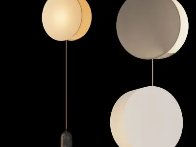 Simonemarcel Pendolo Black Marble 3D model