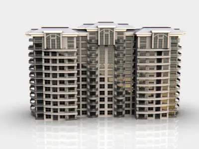 Apartment Buildings 3D model