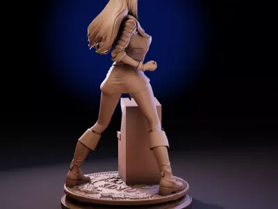 STL 3D Model Fanart Blaze Fielding Street of Rage Statue  1to10 3D print model