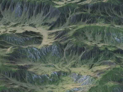 Landscape 86 Low-poly 3D model