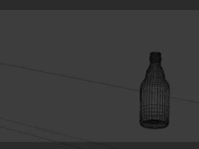 Steinie Beer Bottle Free low-poly 3D model