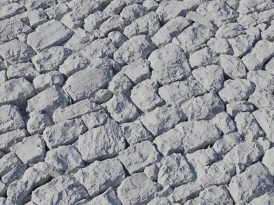 Rough Sandstone Rubble Wall Texture