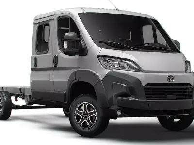 Toyota ProAce Max Chassis DoubleCab L3 2026 3D model