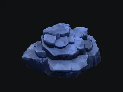 rocks stones mine Low-poly 3D model