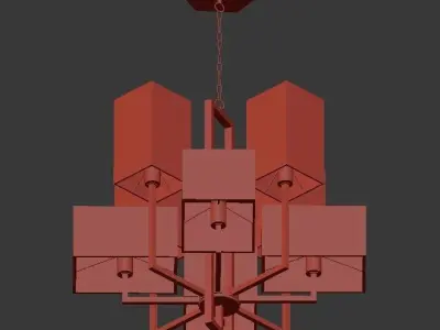 Cubismus Chandelier 3D model