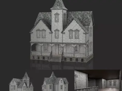 Old Abandoned House 3 3D model