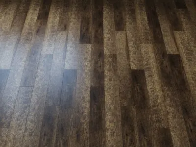 Quartz-vinyl tile Alpine Floor Ultra ECO5-7 Almond Oak 3D model