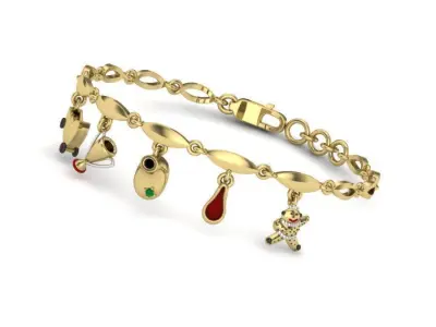 8 kids bracelet 3dm render details bulk collection  3D Model Pack