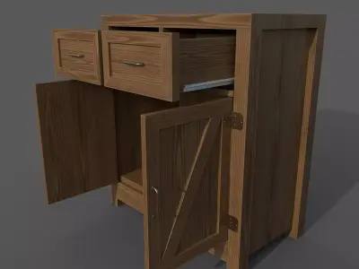 Chest of drawers - 1 3D model