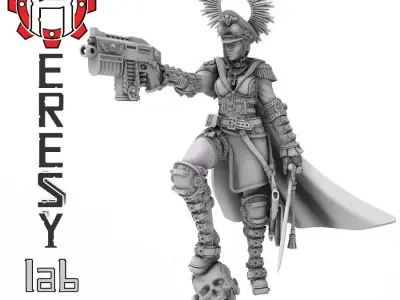 Heresylab - Commissar Anastasia 3D print model