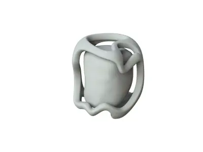 SciFi Shape Object Low Poly 14 Low-poly 3D model