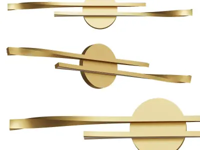 Minimalist Linear LED Vanity 3D model