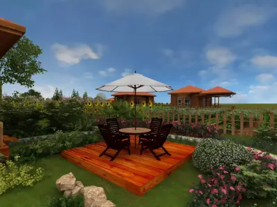 Village View 3D model purchase
