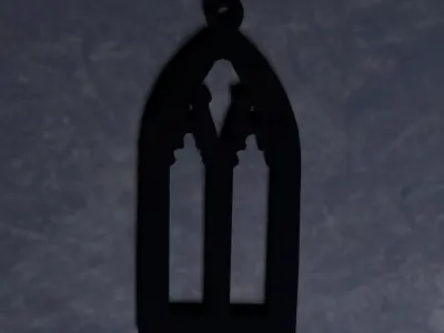 Gothic earring 3D print model