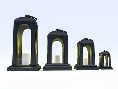 Candle Holder 01 Low-poly 3D model