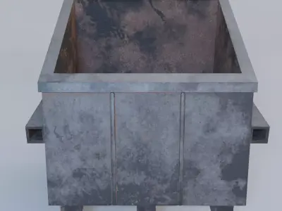 Trash Can - Game Ready - PBR 3D Model Low-poly 3D model