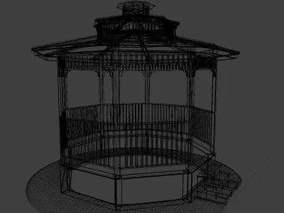 Gazebo 3D model 4