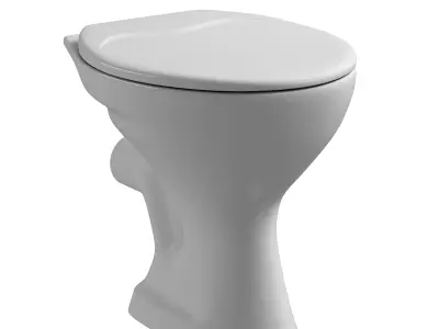 Floor  Mount EWC P trap toilet 3D model  3D model