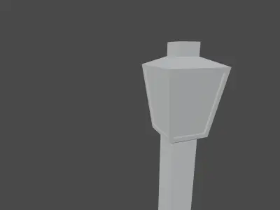 Street light Low-poly 3D model buy